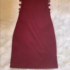 Burgundy dress